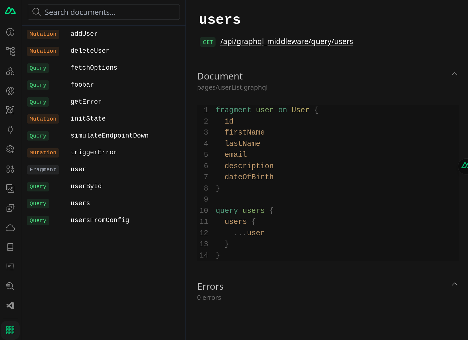 Screenshot of the Nuxt DevTools integration